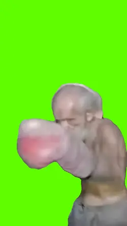 old man boxing 