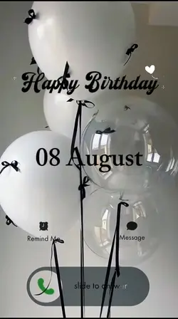 BIRTHDAY 08 AUGUST
