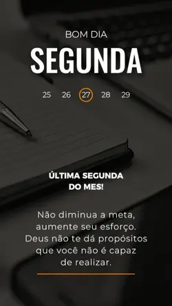 Segunda bom dia 
