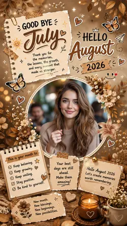 HELLO AUG. BYE JULY