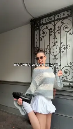 trying to be girly