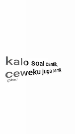 kalo soal cantik 