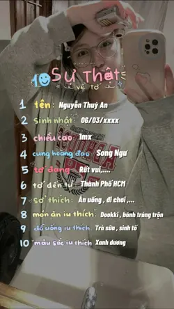 10 Sự Thật Về Tớ