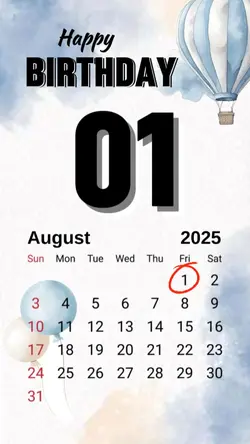 birthday 01 August