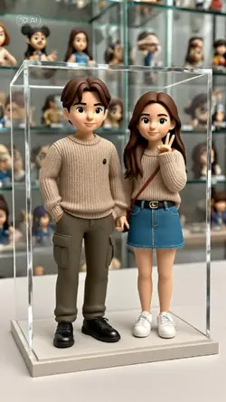 Cartoon 3D couple