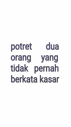 POTRET DUA ORANG