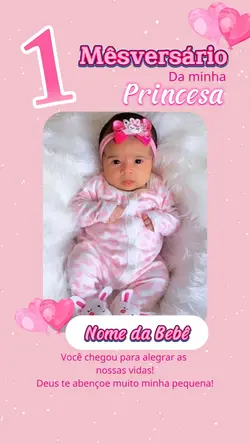 1 Mêsversario Menina