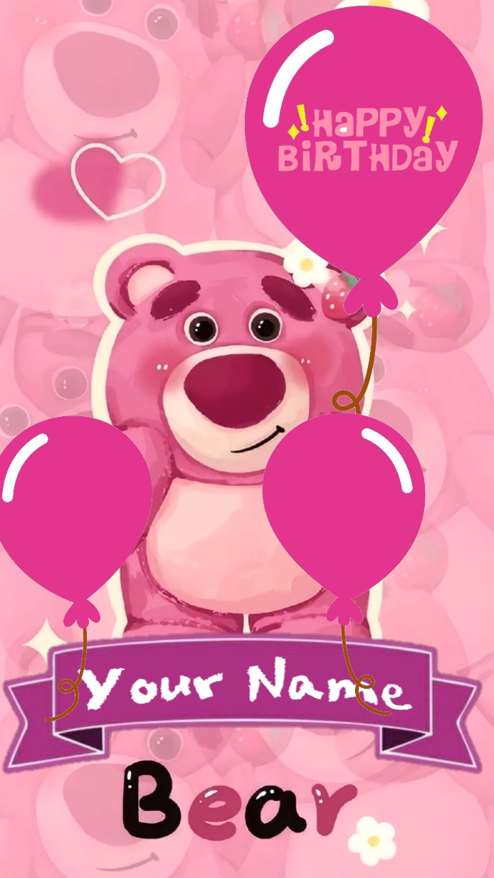 Birthday Invitation Card Lotso - Pippit