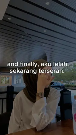 aku lelah. 