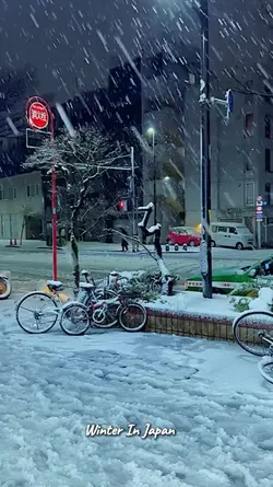 snow in japan