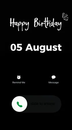 BIRTHDAY 05 AUGUST