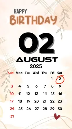birthday 02 August