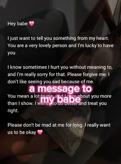 a message to my babe