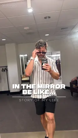 In the mirror like..