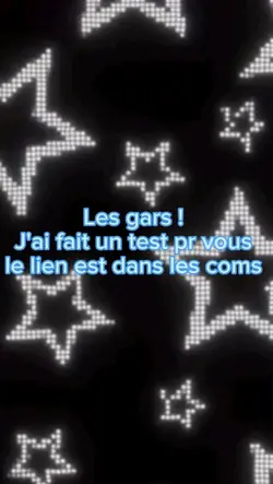 les gars, j'ai fait 