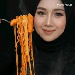 spicy noodle mukbang