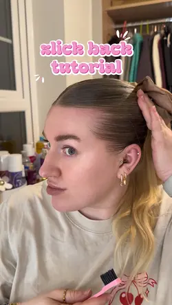 Slick back hair