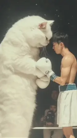 boxing cat 