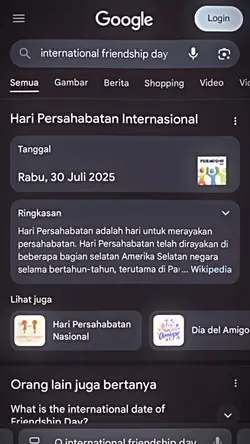 hari persahabatan 