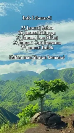Info Liburan Januari