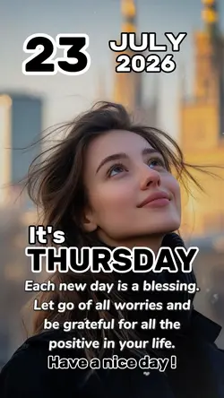 Thursday, 23 July