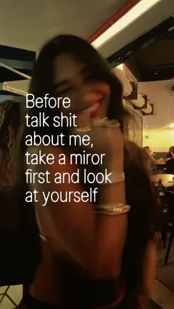 before talk shit