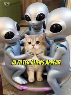 Cat and alliens
