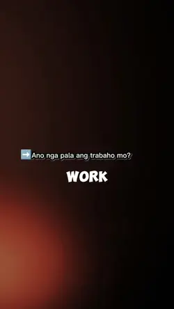 ano nga pala work mo