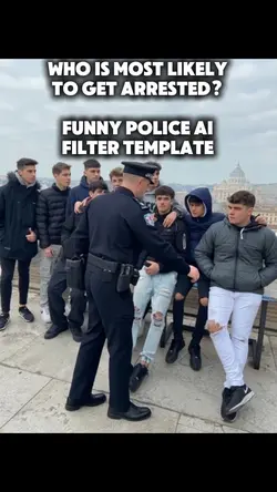 Arrested Ai filter 👮‍♂️