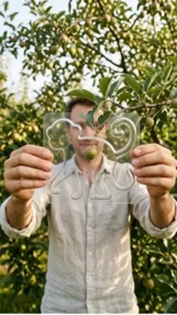 La pomme en singe 