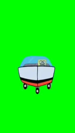 spongebob driving