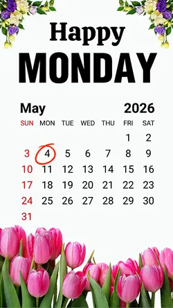 Monday 4 May 2026