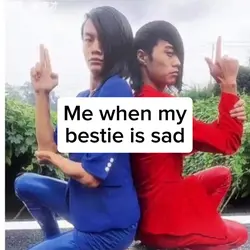 bestie sad