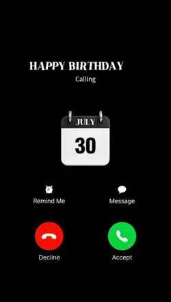 BIRTHDAY 30 JULY
