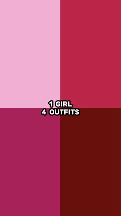 1 girl, 4 outfits 🎀
