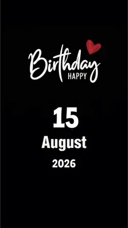 Hbd 15 August 2026