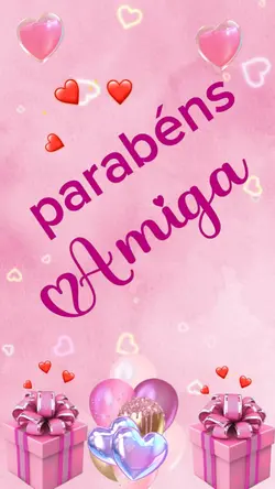 parabéns amiga 