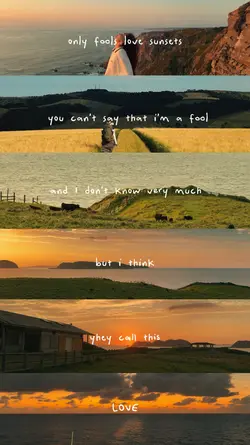Love sunset