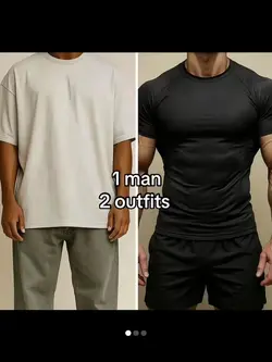 1 man 2 outfits 