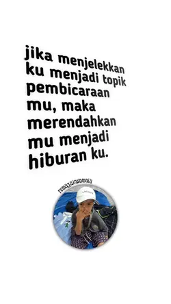 Jika menjelekkan ku