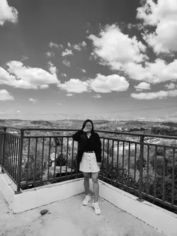 Black and white