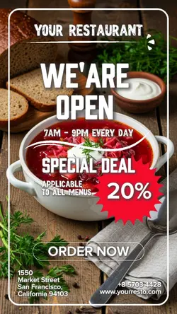 we are open 