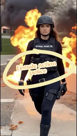 Female action police