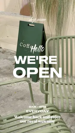 we are open