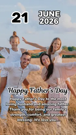 21 June, Father Day