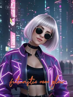 futuristic neon glow