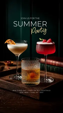 Summer drink party