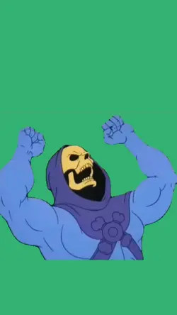 skeleton laughing