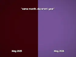 different year