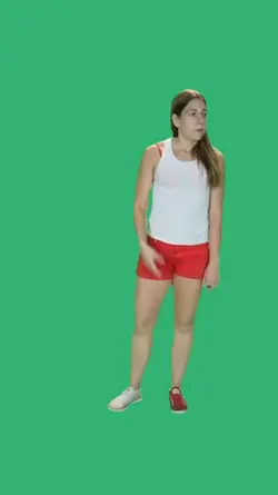 im on a green screen